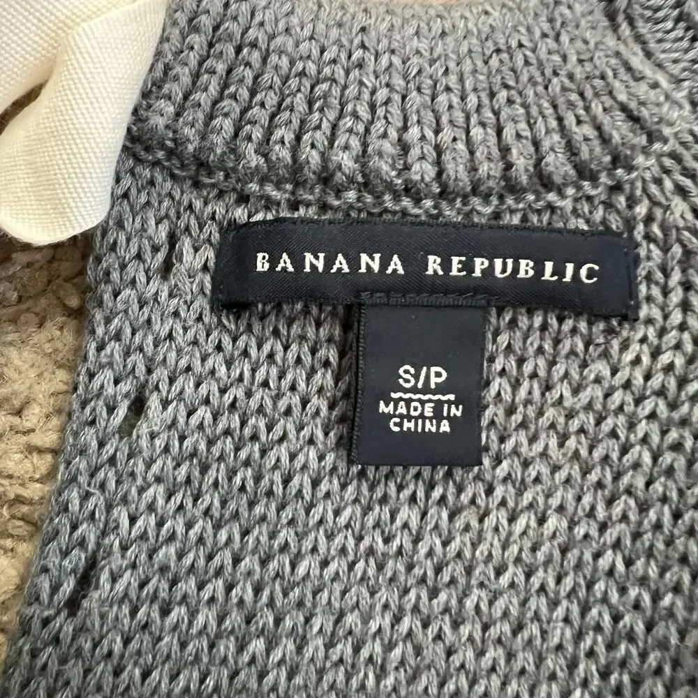 Banana-republic Women's Blue and Grey Jumper